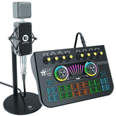 Podcast Equipment Bundle, B333 Recording Studio Package with Voice Changer, Live Sound Card - Audio Interface for Laptop Computer Vlog Living Broadcast for Live Streaming YouTube TikTok