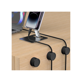 Big Savings! 3 Solid Color Circular Magnetic Cable Organizer, Data Cable Rack for Desktop, Charging Cable Storage, Cable Management Buckle for Home and Office