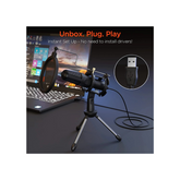 Hypercel HyperGear Sound Advantage Pro-Audio Condenser Microphone, Black