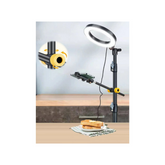 LINCO Overhead Phone Mount 10" Ring Light Tripod Stand Boom Arm for Video Photo