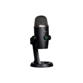 Blue Yeti Nano Premium USB Microphone for PC, Mac, Gaming, Recording, Streaming, Podcasting, Condenser Mic with Blue VO!CE Effects, Cardioid and Omni, No-Latency Monitoring - Blackout