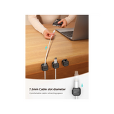 JOYROOM 6 Pack Magnetic Cable Clips Cord Holder, Under Desk Cable Management Organizer, Black