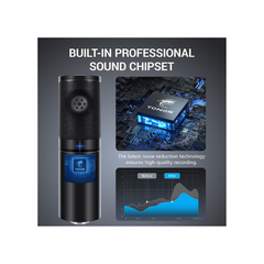 USB Gaming Microphone, PC Streaming Mic Kit for PS4/5/Discord/Twitch Gamer, Condenser Studio Cardioid Microfono for Podcasting, Recording, Content Creation, Singing with Adjustable Arm Stand