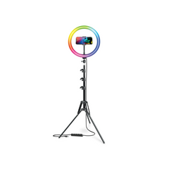 Bower 12-inch LED RGB Ring Light Studio Kit with Special Effects; Black
